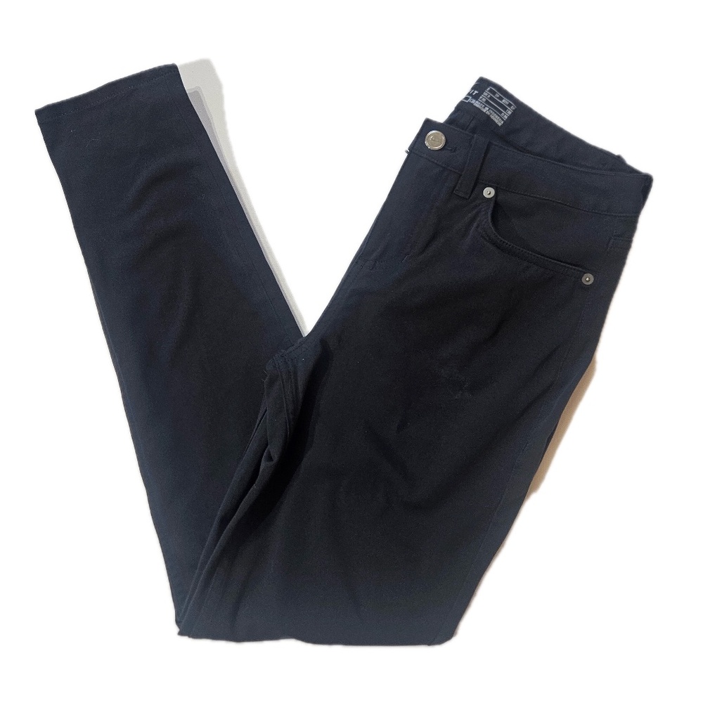 Nike Dri-FIT Pants Womens 2 Black Slim Fit‎ Twill Golf Skinny Stretch Khakis